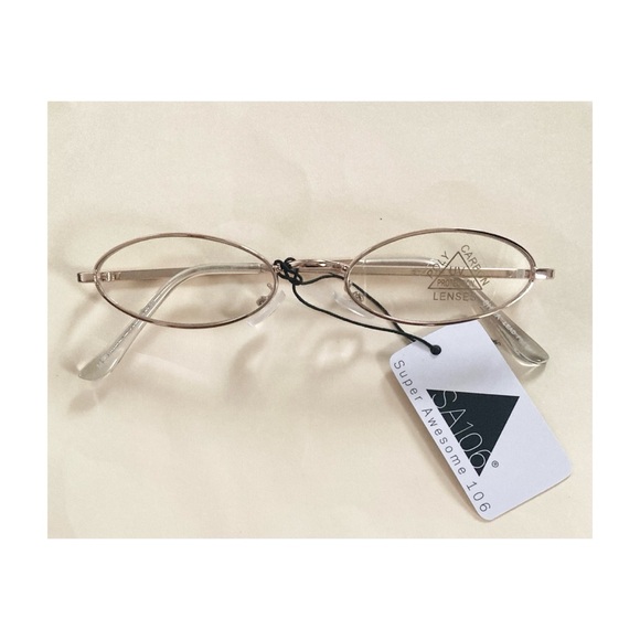Accessories - Oval Rose Gold Blue Light Eyeglasses